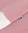 Pigiama in cotone a righe donna rosa/bianco