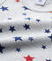 Canotta per bambino con stampa in jersey stretch grigio BELUGA/bianco MULTICO
