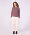 Marini&egrave;re in cotone donna rosso/bianco
