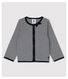 Cardigan millerighe a costina 2x2 bebè femmina