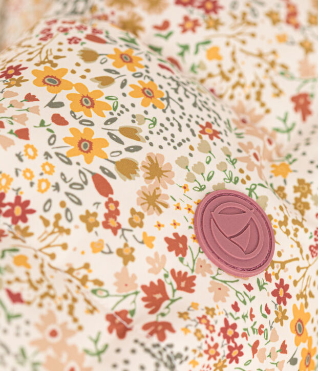 Piumino bambino unisex ecru/multicolore