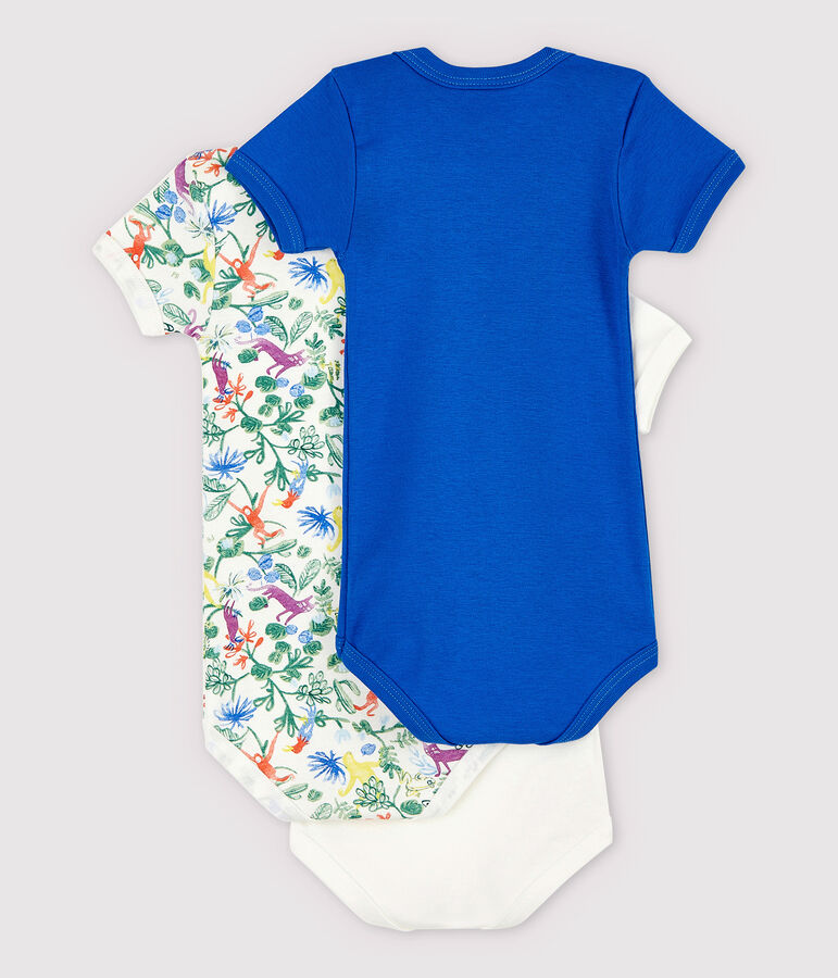 Confezione da 3 body manica corta fantasia beb&egrave; multicolore