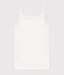 Chemise à bretelles en coton femme bianco ECUME