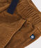 Pantaloni dalla linea dritta in velluto bambino marrone CUIVRE