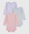 Set di body a maniche lunghe in cotone traforato neonato variante 1