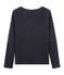 T-shirt maniche lunghe donna in lino cangiante blu SMOKING/rosa COPPER