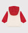 Giacca a vento con stampa color block, fodera millerighe neonato rosso/multicolore