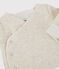 Cardigan bebè grigio chiné in jersey di cotone biologico beige MONTELIMAR CHINE
