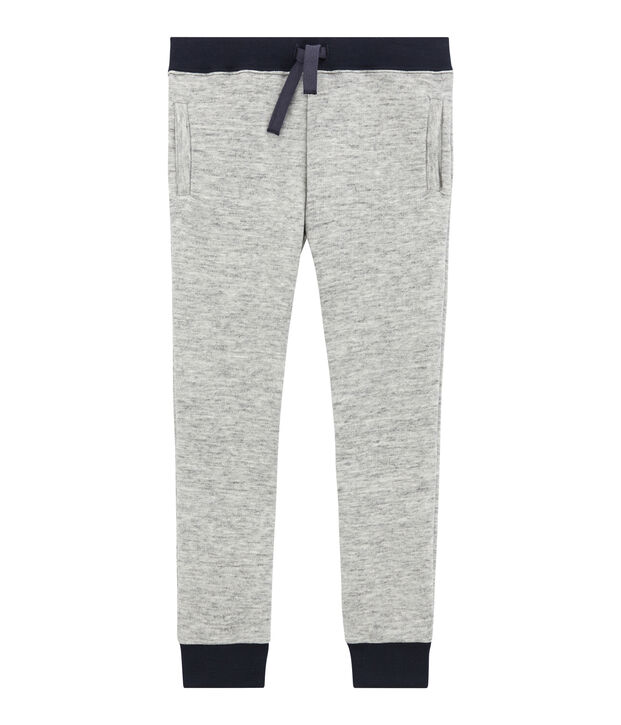 Pantalone per bambino in molleton grigio
