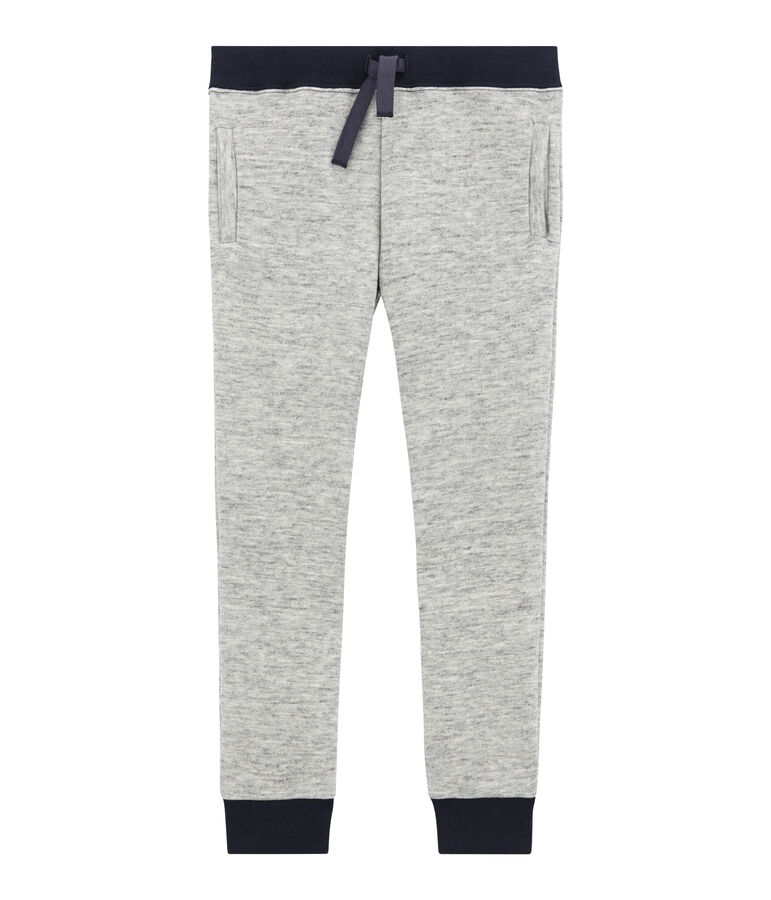 Pantalone per bambino in molleton grigio