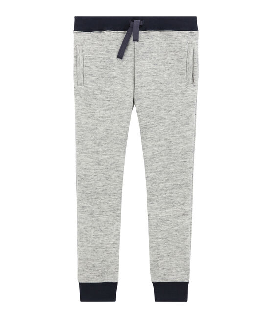 Pantalone per bambino in molleton grigio GRIS