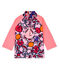 T-shirt anti-UV UPF 50+ ecoresponsabile bimba rosa MERVEILLE/bianco MULTICO