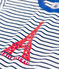 T-shirt a maniche corte in jersey bambino bianco MARSHMALLOW/blu MEDIEVAL
