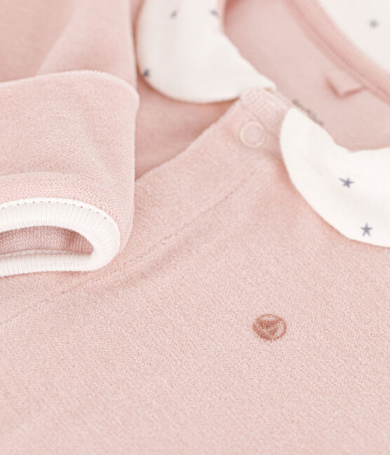 Pigiama bebè in ciniglia rosa SALINE