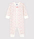 Tutina pigiama senza piedi Petit Bateau "Je T'aime" bebè in jacquard