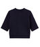 Cardigan con zip bambino in molleton blu SMOKING