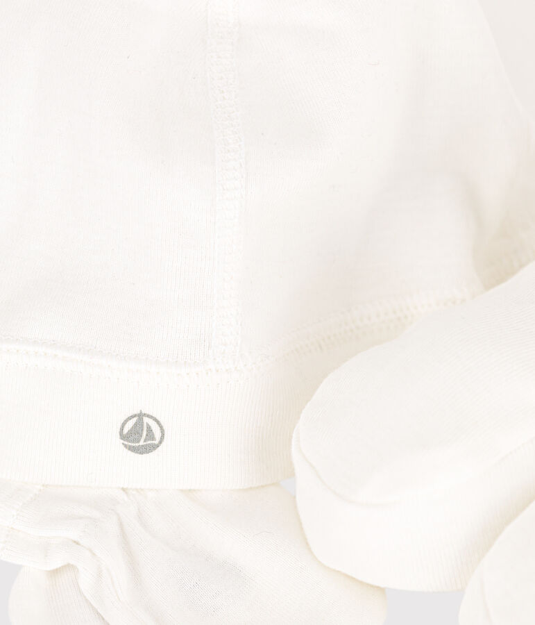 Set con cuffietta, babbucce e muffole beb&egrave; multicolore