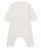 Bodyjama senza piedi bebè maschio a costina 1x1 fantasia bianco MARSHMALLOW/bianco MULTICO