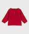 Blusa a maniche lunghe in garza di cotone per neonati STOP