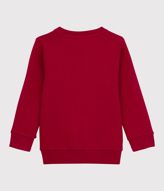 Felpa in molleton bambino rosso TERKUIT
