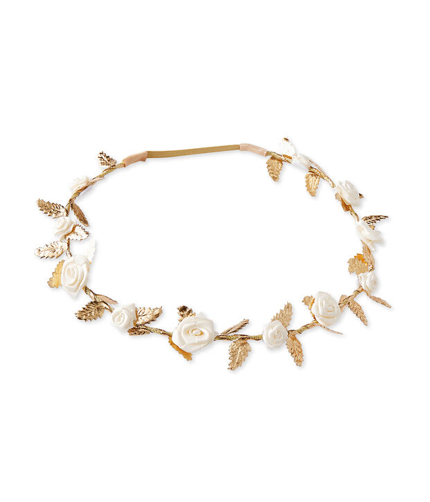 Coroncina di fiori neonata marrone
