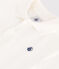 Polo a maniche corte in cotone tinta unita neonato bianco MARSHMALLOW