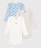 Set da 3 body a maniche lunghe in cotone con balena neonato variante 1