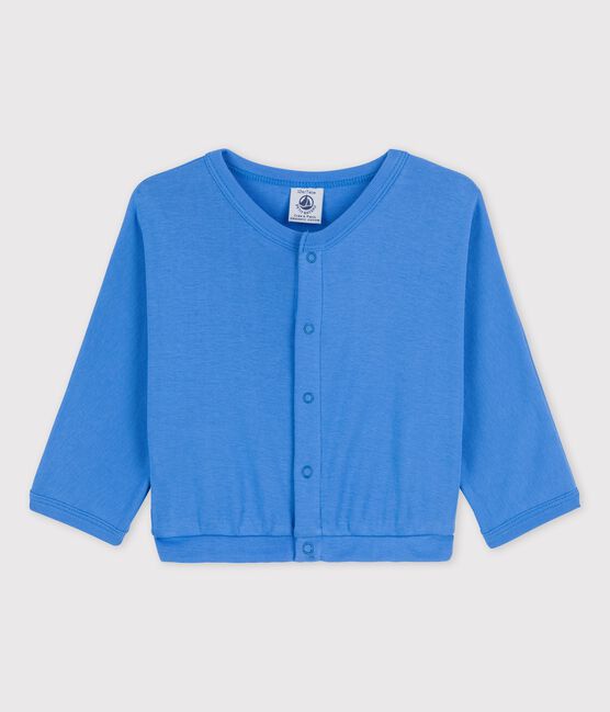 Cardigan in cotone neonato blu BRASIER