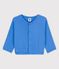 Cardigan in cotone neonato blu BRASIER