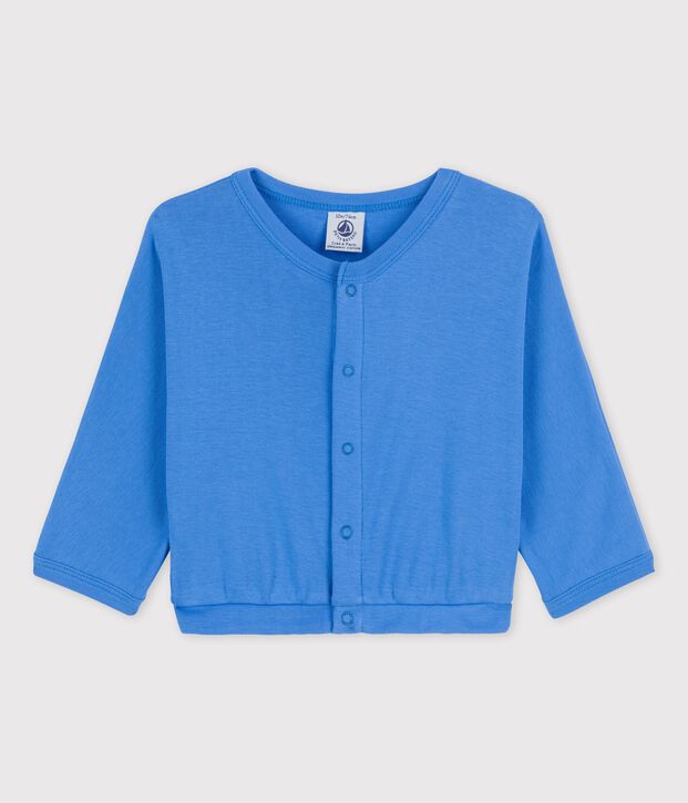 Cardigan in cotone neonato blu
