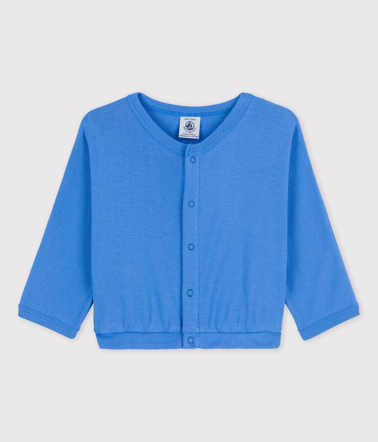 Cardigan in cotone neonato blu