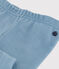 Leggings bebè in jersey di lana e cotone blu ROVER