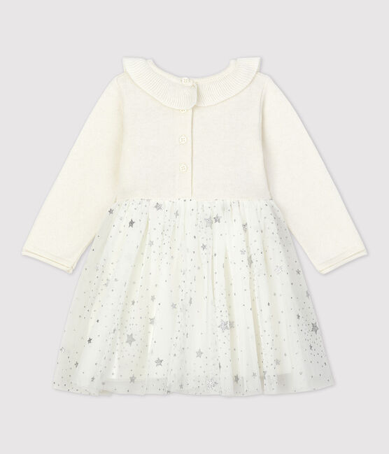 Abito in tricot bebè. bianco MARSHMALLOW/grigio ARGENT