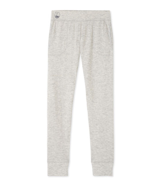 Caleçon donna in tubique extra-fine chiné grigio BELUGA CHINE