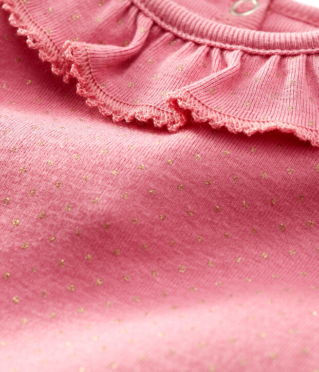 Body manica lunga beb&egrave; femmina rosa/giallo