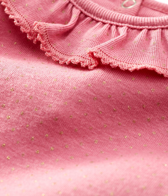 Body manica lunga bebè femmina rosa CHEEK/giallo DORE