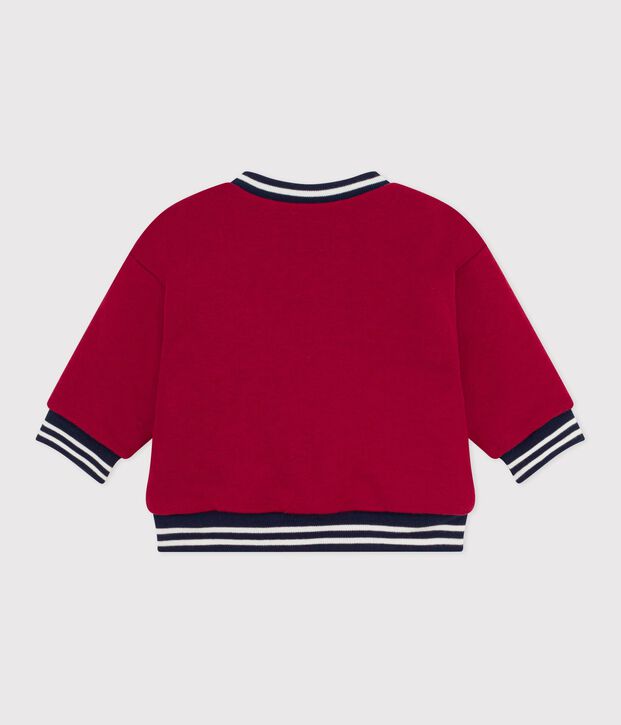 Teddy in cotone e sherpa neonato. rosso