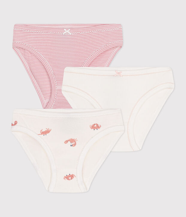 Confezione da 3 slip in cotone con stampa di granchi bambino multicolore