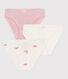 Confezione da 3 slip in cotone con stampa di granchi bambino