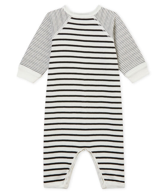 Morbida tutina pigiama senza piedi da neonato bianco MARSHMALLOW/grigio CAPECOD