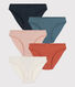 Confezione da 5 slip in cotone donna