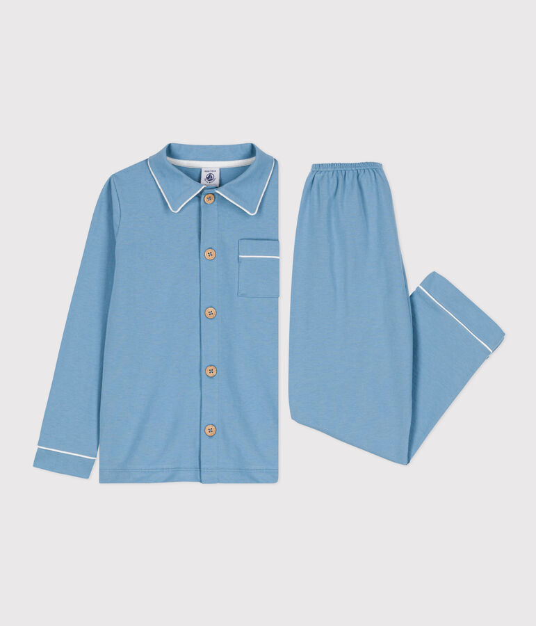 Pigiama bambino in jersey blu