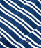 Abito a righe a maniche corte in cotone bambina blu MEDIEVAL/bianco MARSHMALLOW