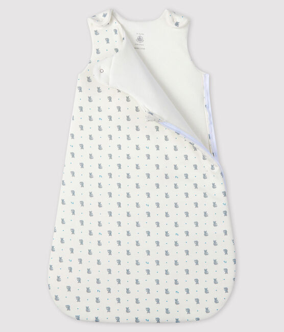 Sacco nanna bebè a costine bianco MARSHMALLOW/grigio GRIS/ MULTICO