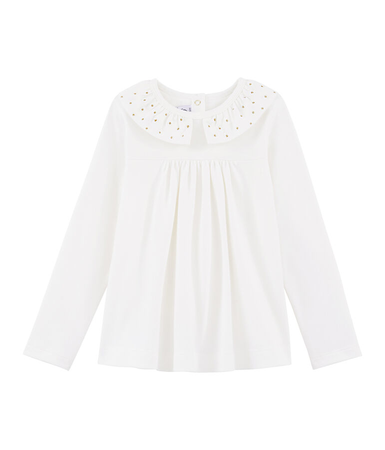 Blusa bambina bianco