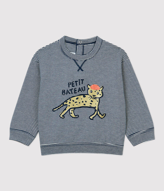 T-shirt in cotone bebè blu MEDIEVAL/bianco MARSHMALLOW