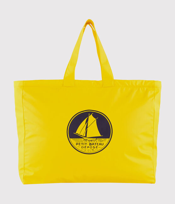Borsa shopping tinta unita giallo JAUNE