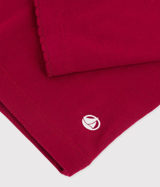 T-shirt bambina/bambino a maniche lunghe rosso SANGRIA