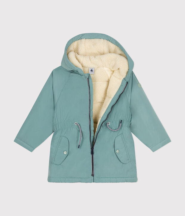 Parka bambina verde