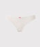 Culotte per bambina stampata in jersey stretch bianco LAIT/bianco MULTICO